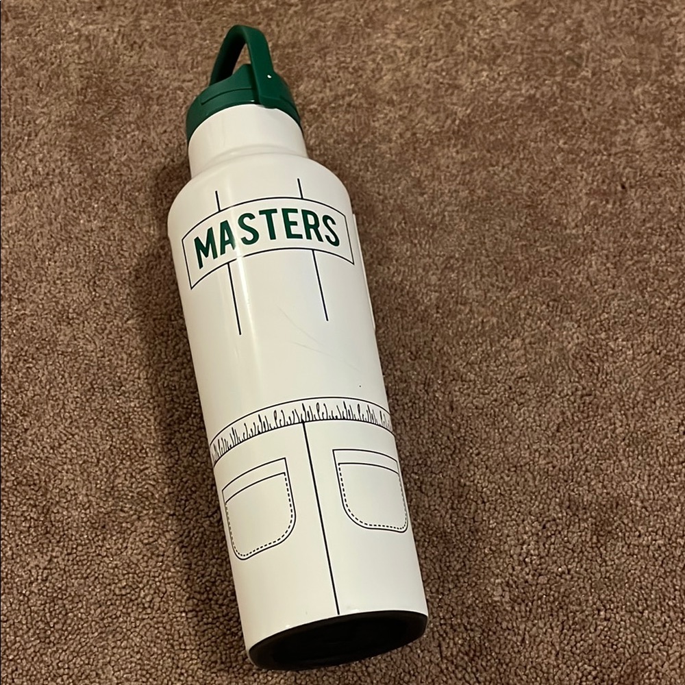 Masters White and Green Water Bottle Corkcicle